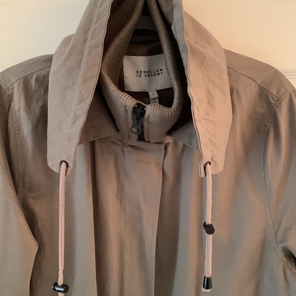 Derek Lam 10 Crosby size XL sage green zip front jacket - Picture 12 of 14